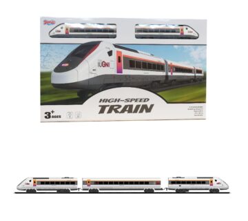 Željeznički set, 79 cm, na baterije, highspeed lokomotiva - cover