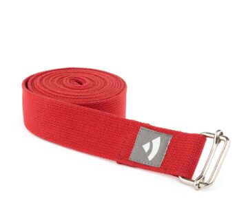 Bodhi Yoga Joga Remen ASANA BELT PRO s metalnom kopčom 3 m Boja: crvena - cover