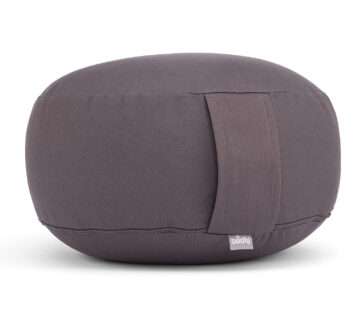 Bodhi Yoga Bodhi jastuk za meditaciju RONDO ECO 32 x 20 cm punjenje pirom Boja: siva - cover