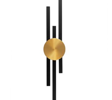 Zidni svijećnjak LED APP1437-W BLACK GOLD - cover