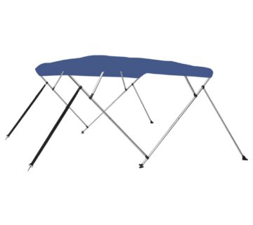 vidaXL Tenda bimini s 4 luka plava 243 x 196 x 137 cm - cover