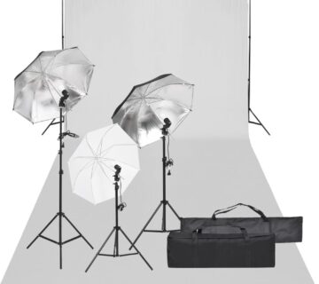 vidaXL Oprema za fotografski studio sa setom svjetala i pozadinom - cover