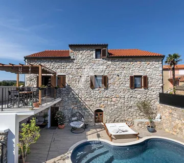 Vrbnik,okolica, mediteranska kamena vila sa bazenom!! ID 320  - cover