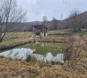 Građevinsko zemljište 1.338m² sa kućicom i jezerom  - cover