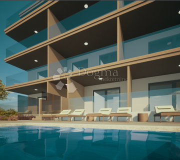PRIMOŠTEN- STUDIO APARTMAN U PRIZEMLJU- BAZEN+TOP POGLED - cover