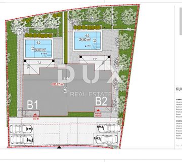 OTOK KRK, TRIBULJE- građevinsko zemljište 3946m2 s projektom - cover