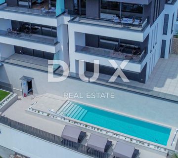 OPATIJA, CENTAR - stan 132m2 u novogradnji s vrtom, bazenom, garažom, pogled na more, centar Opatije - cover
