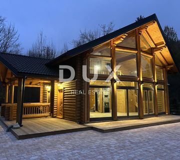 GORSKI KOTAR, FUŽINE - vrhunska drvena kuća 124 m2 u neposrednoj blizini jezera + okoliš 400 m2 - cover