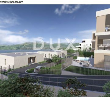 RIJEKA, KOSTRENA - ekskluzivan dvoetažni stan 164,90 m2 novogradnja s prekrasnim pogledom na more i bazenom + okućnica 182.60m2 - S2-D - cover