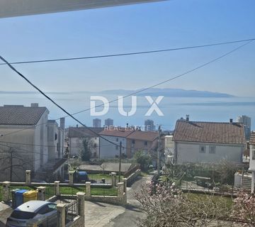 SRDOČI, ZAMET GORNJI, MARINIĆI- stan 115m2, DB+3S, 1. KAT, s pogledom na more i natkrivenom terasom + otvorena terasa 55m2  - cover