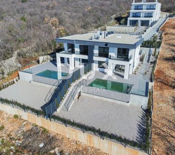 RIJEKA, KOSTRENA – ekskluzivna duplex vila s infinity bazenom, garažom, vrtom, panoramskim pogledom na more - cover