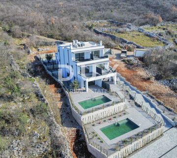 RIJEKA, KOSTRENA – ekskluzivna duplex vila s bazenom i garažom te panoramskim pogledom na more - cover