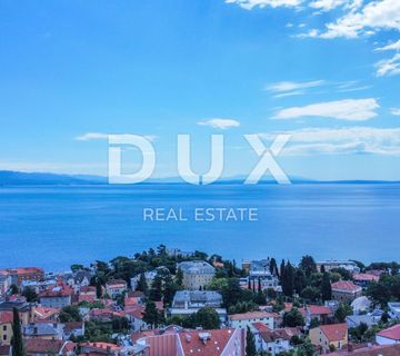 OPATIJA, CENTAR - zemljište s projektom za 5 luksuzna stana s bazenima, panoramski pogled na more - cover