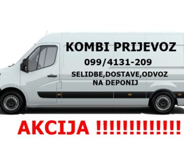 KOMBI DOSTAVE,PRIJEVOZ,SELIDBE 099/4131-209 AKCIJA !!!!!!! - cover
