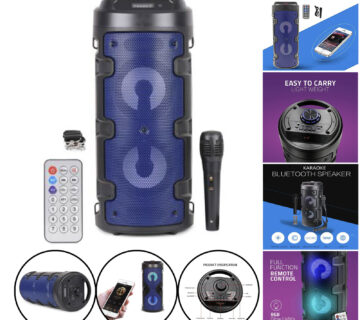 Zvučnik + mikrofon+daljinski + FM+USB+aux+mic+micro sd* + RAČUN - cover