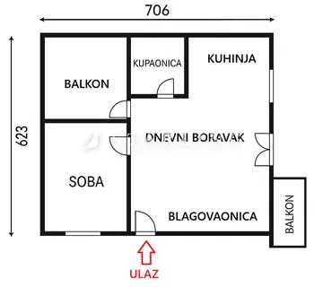 STAN, PRODAJA, ZAGREB, TREŠNJEVKA, 44 m2, 2-soban - cover