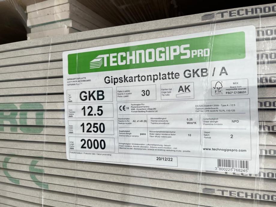 Gipsana ploča Rigips 12,5mm/2,5m2 - cover