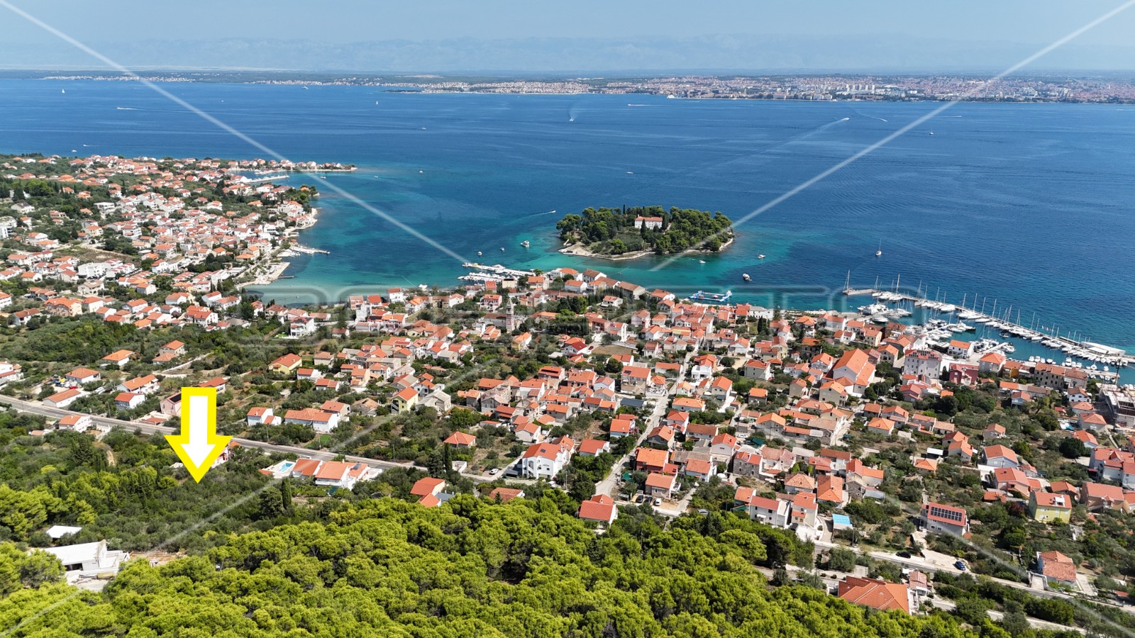 UGLJAN, PREKO – Zemljište 536 m² s pogledom na more i Zadar - cover